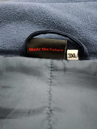 Giubbotto blu con striscia catarifrangente XXXL