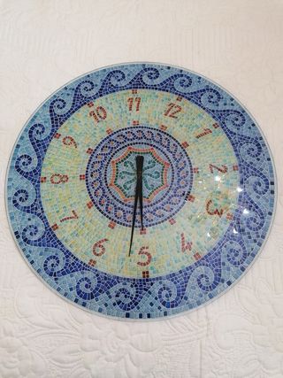 Orologio da parete mosaico colorato