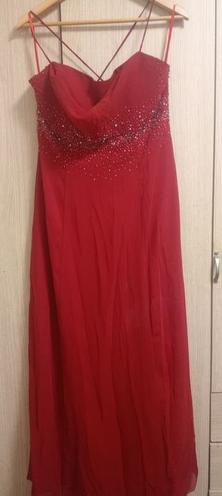 Vestido rojo mujer verano