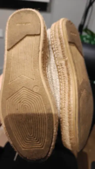 Zapatos Yute Beige Talla 38 cordones