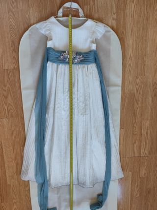 Vestido Comunión Coconut Blanco y Azul