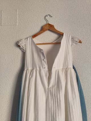 Vestido Comunión Coconut Blanco y Azul