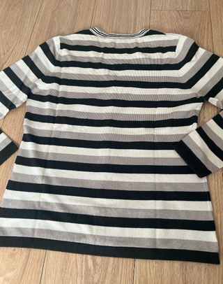 chaqueta jersey cardigan rebeca de punto de rayas