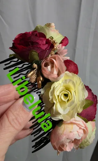 Peineta Huertana Flores