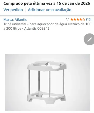 |Tripé Atlantic para termo acumulador de 100 a 200