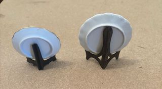 2 Platos recuerdo filo oro 1ª Ley