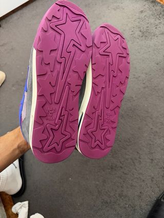 BAPE Tenis Hombre Originales Gris Púrpura