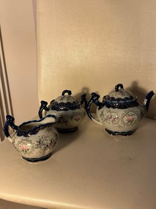 Teiera, lattiera e zuccheriera giapponesi