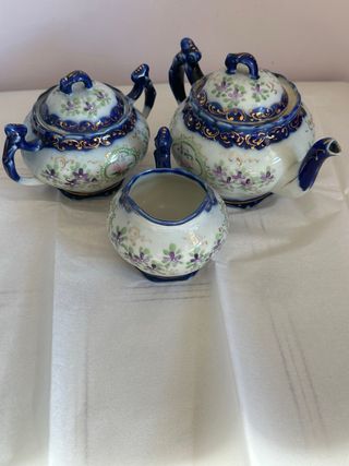 Teiera, lattiera e zuccheriera giapponesi