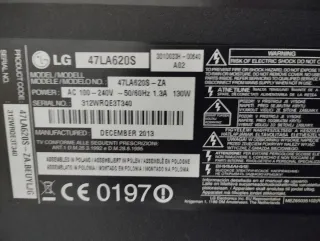 Smart TV LG 47 Full HD 3D Modelo 47LA620S
