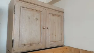 Mesa estudio, Estanterías.  Madera Maciza. A juego