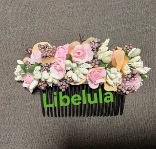 Peineta Huertana Flores