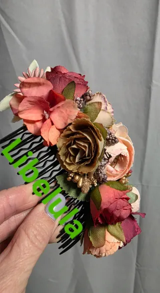 Peineta Huertana Flores