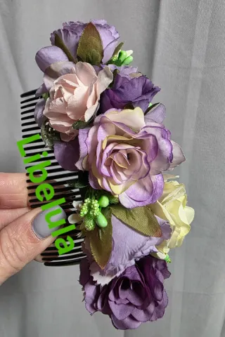 Peineta Huertana Flores