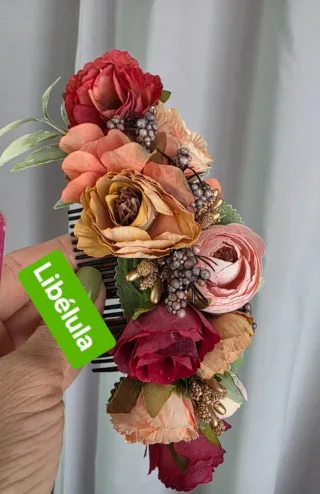 Peineta Huertana Flores