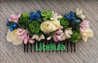 Peineta Huertana Flores