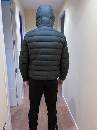 Chaqueta Ecoalf Plumas Gris/Verde Talla M