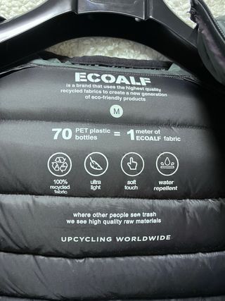 Chaqueta Ecoalf Plumas Gris/Verde Talla M