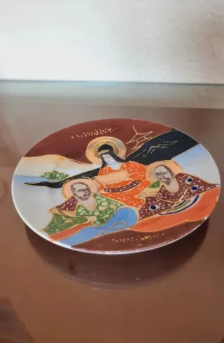 Tetera,taza y lechera antigua Japón + 2 platillos