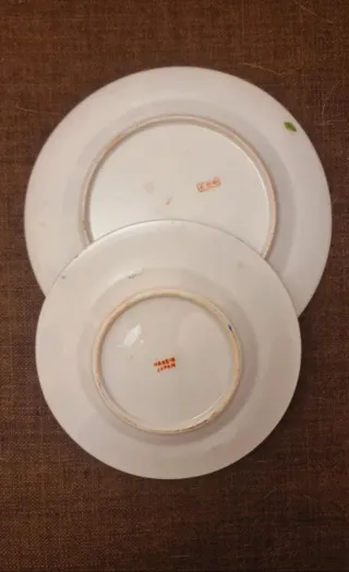 Tetera,taza y lechera antigua Japón + 2 platillos