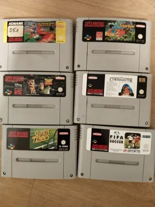Super Nintendo Cartuchos a 20€ cada uno