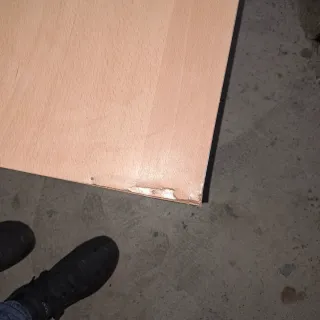 Mueble auxiliar madera y cristal Ikea