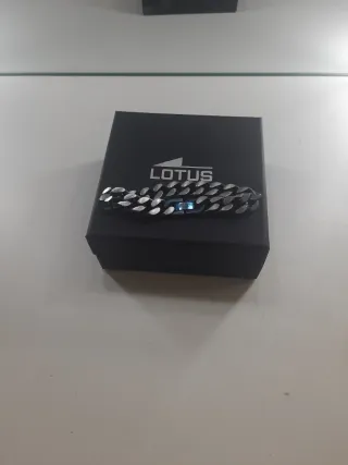 Pulsera Lotus Acero-Azul-Plateado