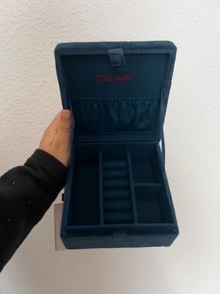 Joyero Caja Decorada con Lentejuelas y Cuentas