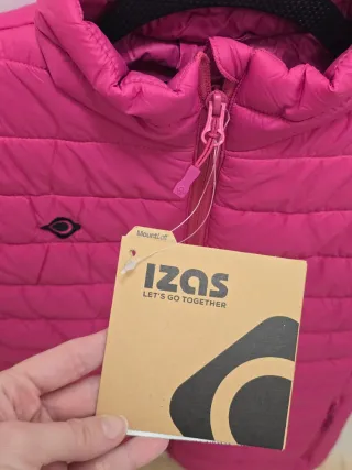 Chaleco Izas rosa acolchado