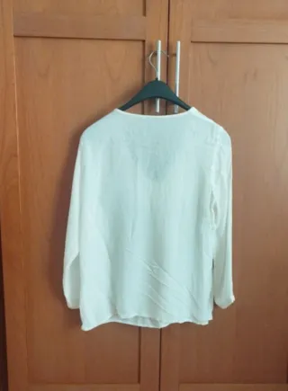 Blusa vestir chica blanca