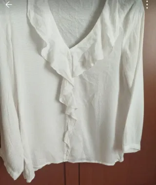 Blusa vestir chica blanca
