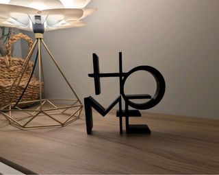 Scultura HOME Decorativa Design Moderna 3D