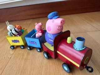 Lote Peppa Pig: Tren, Escuela y Caravana