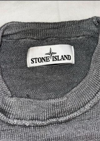 Maglione Stone Island Grigio Pesante