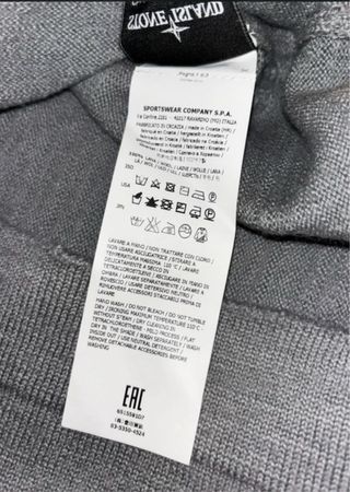 Maglione Stone Island Grigio Pesante