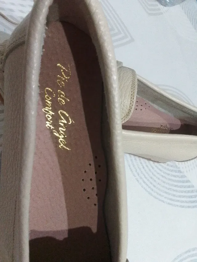 Mocasines beige piel Sra.NUEVOS