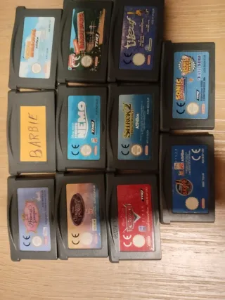 Cartuchos Game Boy Advance a 5€ unidad