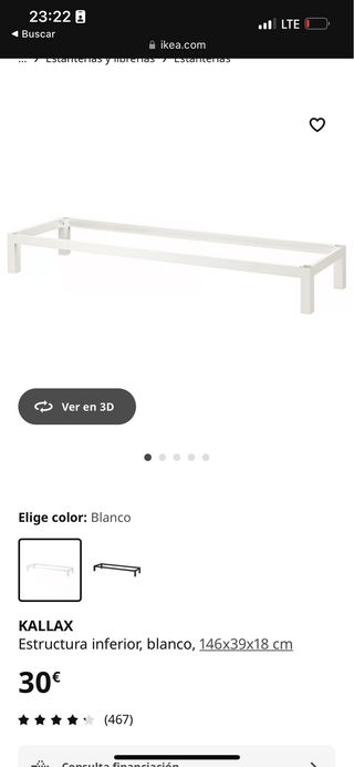 Estantería Kallax con soporte negro/marrón