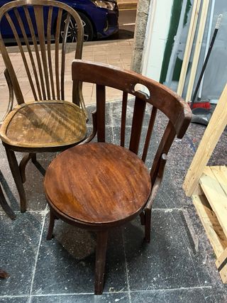 Set 4 Sillas Vintage Madera