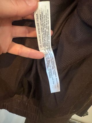 Chaqueta cazadora de cuero marrón S Massimo Dutti