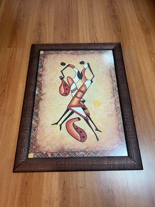 Cuadro Decorativo Figuras Africanas