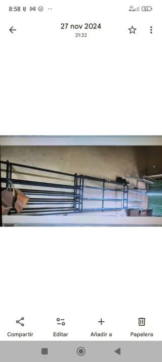 Estantería metálica azul