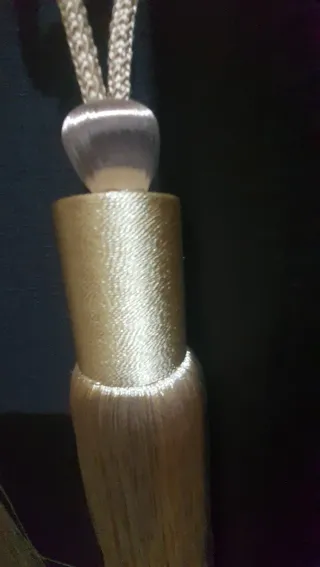 2 Abrazaderas doradas para cortinas