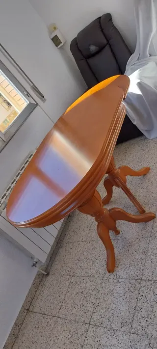 Mesa comedor extensible madera