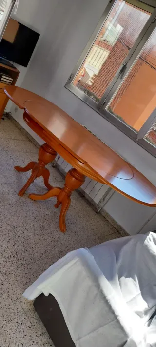 Mesa comedor extensible madera