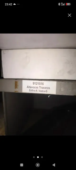 Altavoces Traseros Zafira A / Astra G Originales