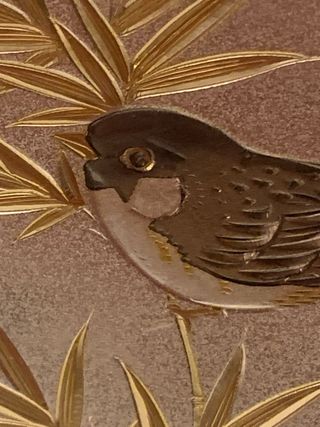 Piatto decorativo oro e argento