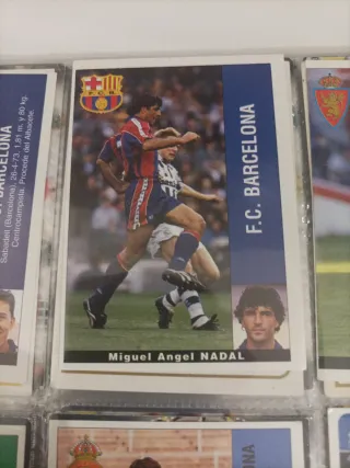 Cromo Miguel Ángel Nadal FC Barcelona 95-96