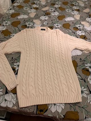Jersey trenzado Daniel Hechter Beige Talla XL