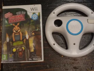 Fuego Farm Animal Racing con volante de WII